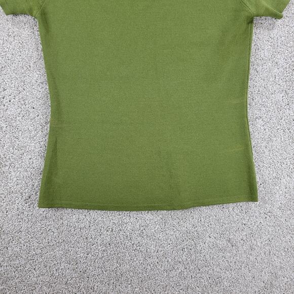 Joseph A Basic Shirt Womens S Green‎ Plain Stretch Fit Pullover Scoop Neck Layer - Picture 6 of 12
